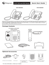 Poly VVX 501 Quick start guide