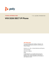 Poly VVX D230 Technical Reference