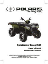 ATV or Youth Sportsman Forest 500 Owner's manual