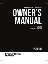 Polaris Power P2000i Owner's manual