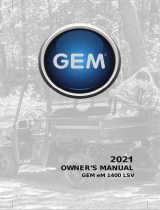 GEM eM 1400 LSV Owner's manual