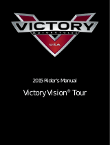 Victory Motorcycles Victory Vision Tour INTL Owner's manual