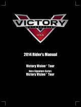 Victory Motorcycles Victory Vision Tour INTL Owner's manual