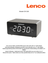 Lenco CR-530WH Stereo FM alarm clock radio Owner's manual