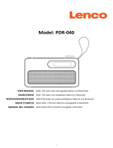 Lenco PDR-040BAMBOOBK Owner's manual