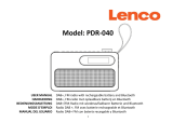 Lenco PDR-040BAMBOOBK Owner's manual
