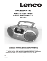 Lenco SCD-680 Portable DAB+ Radio Owner's manual