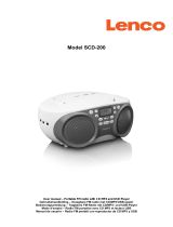 Lenco SCD-200LM Radio CD Player Owner's manual