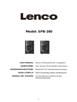 Lenco SPB-260BK Owner's manual