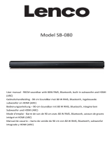 Lenco SB-080 90 cm Sound Bar User manual