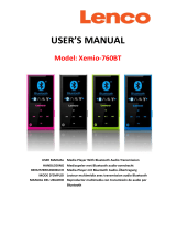 Lenco Xemio-760 BT Blue Owner's manual