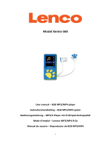 Lenco Xemio-560BU Owner's manual