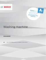 Bosch WGA244U0AU User manual