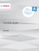 Bosch WTN8543SME/13 Operating instructions