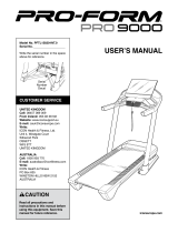 ProForm PFTL15820-INT Owner's manual
