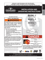 NAPOLEON B52PL-1 User manual