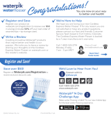 Waterpik WF-02W012 Quick start guide