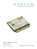 Xaptum ENF XAP-RW-001 Quick start guide