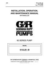 Gormann-Rupp Pumps 60 Series User manual