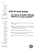 Harmonic Drive RSF-14B User manual