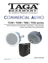 Taga Harmony Commercial Audio TBS Series User manual