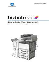 Konica Minolta BIZHUB C250 User manual