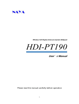 Naya HDI-PT190 User manual