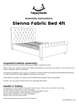 Happybeds Sienna Ottoman Storage Bed 4ft Assembly Instructions Manual