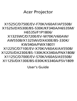 Acer X1325Wi User manual