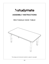 Officeworks Studymate Rectangle Kids Table Assembly Instructions Manual