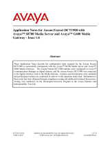 Avaya G600 Application notes