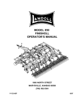 Landoll 850 FINISHOLL User manual