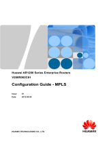 Huawei AR1200 Series Configuration manual