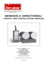 Decatur Electronics GENESIS-II DIRECTIONAL User and Installation Manual