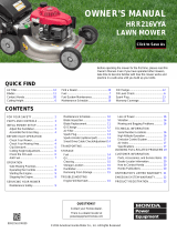 Honda HRR216PKA Owner's manual