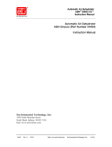 Environmental Technology ADH Sirocco User manual