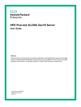 Hewlett Packard Enterprise HPE ProLiant XL230k Gen10 User manual