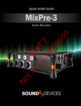 Sound Devices Kashmir MIXPRE-3 II Quick start guide