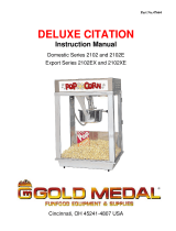 Gold Medal Deluxe Citation Series User manual