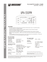 Unisound UPA-550FM Operating instructions