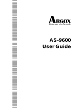 Argox AS-9600 User manual