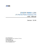 ZTE ZXSDR R8882 L268 User manual