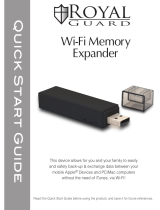 Royal Guard Wi-Fi Memory Expander Quick start guide
