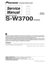 Pioneer S-W3700 User manual