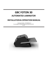 GBC FOTON30120 Owner's manual
