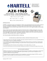 Hartell Pumps A2X-1965 Installation, Operation & Maintenance Instructions