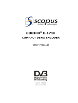 Scopus CODICO E-1710 User manual