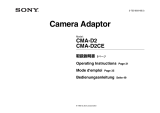 Sony CMA-D2 Operating instructions