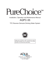 Aqua Systems AQPC-35 Installation, Operation and Maintenance Manual