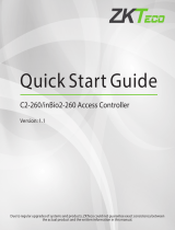 ZKTeco C2-260/inBio2-260 Access Controller User guide